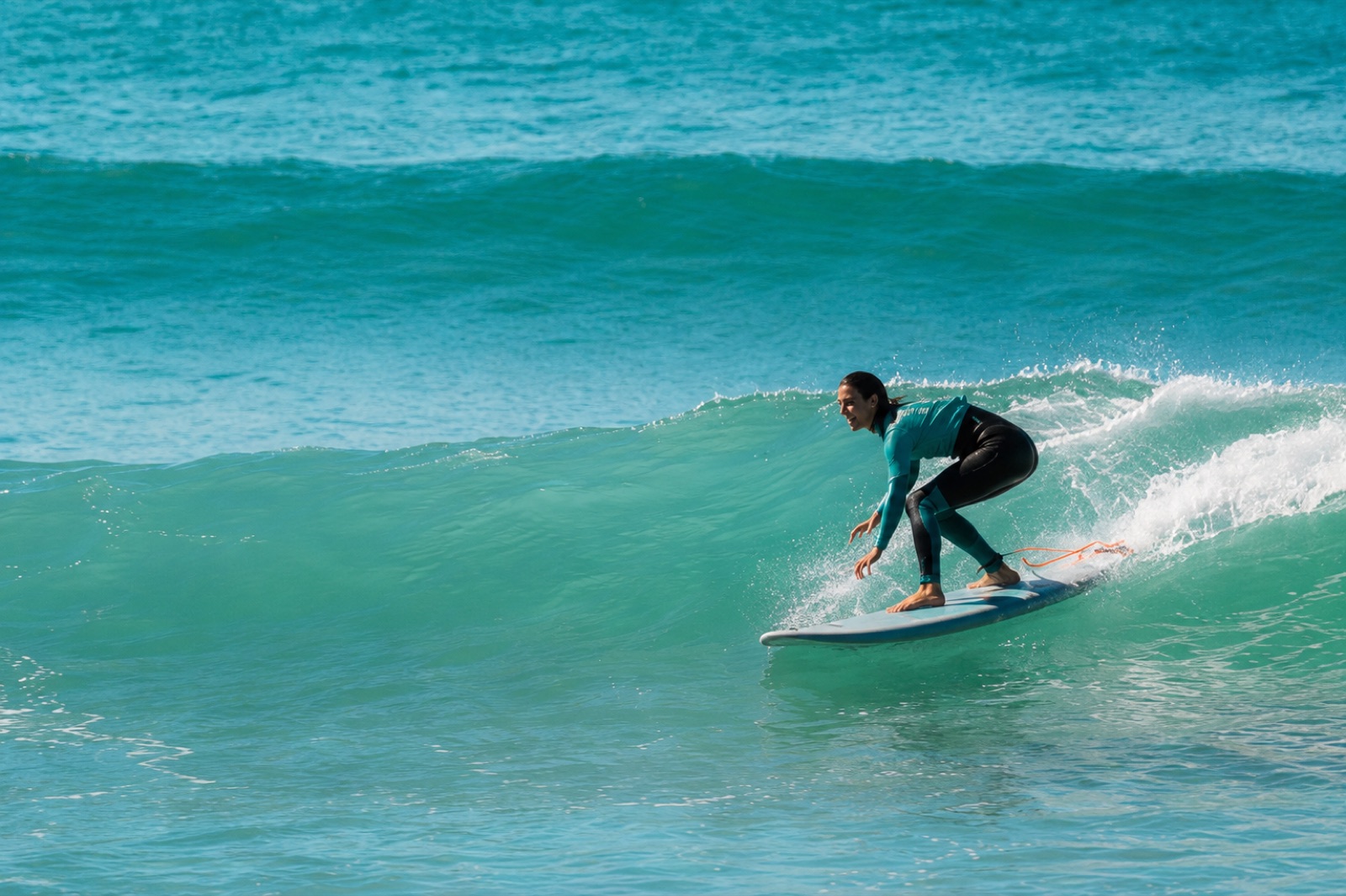 Surfistas en una playa de Hossegor